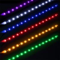 2pcs Luz Flexible LED Adhesiva Autocollante 30cm 15 LEDs Impermeable Para Decoración De Coche Y Hogar Multicolor - details 2