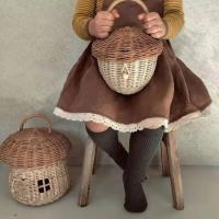 Cesta De Almacenamiento De Rotura En Hecho Ecológico Para Niños Decoración De Habitación De Niños Organizador De Estante Tejido Cesta De Picnic Portátil Fruta Para Casa De Muñecas - details 14