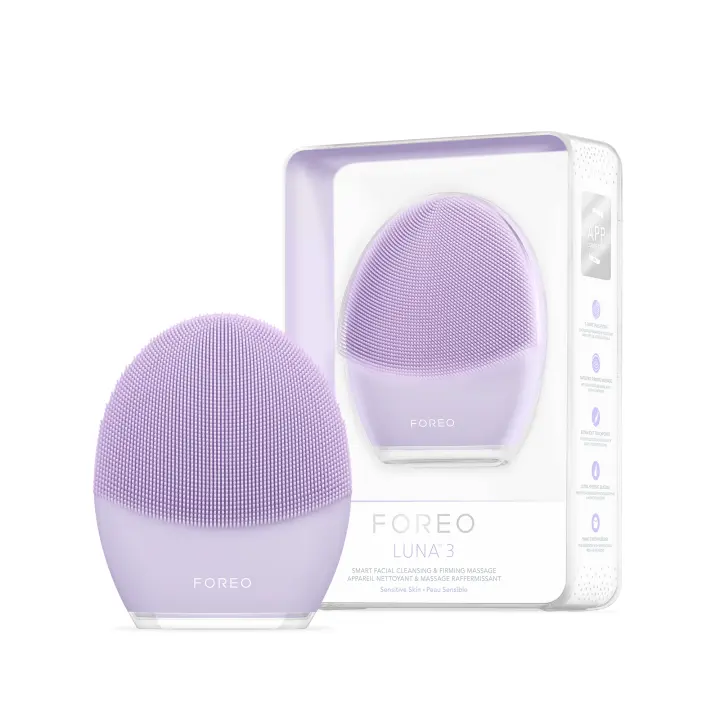 FOREO LUNA™ 3 | Cepillo de limpieza facial | Masajeador facial eléctrico |  Skin care ultrahigiénica | Exfoliante facial para llevar de viaje | Cepillo de silicona | Conexión por app - 1