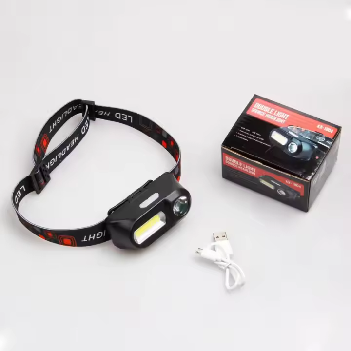 Linterna Frontal LED Multi Función XPE+COB Para Pesca Nocturna Recargable Por USB Impermeable Con Modos De Iluminación Diversos - 1
