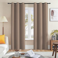2PCS Cortinas De Isolación Térmica Con Ojales Para Decoración De Hogar Oficina Y Dormitorio Alta Ocultación (70-90%) Material 100% Poliéster - details 9