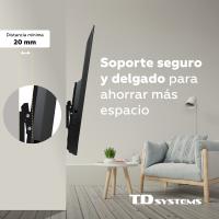 Soporte de TV pared inclinable de bajo perfil para pantallas de 20 a 50 pulgadas. VESA máximo de 400 x 400 mm - TD Systems P30X25T44 - details 2