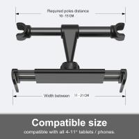 Soporte para teléfono móvil/Tableta,Soporte Ajustable para tabletas/Teléfonos de 4 A 11 Pulgadas (Negro) - details 2