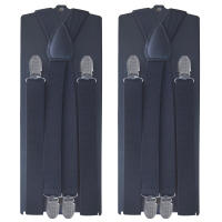 Suspenders Ajustables Para Hombres Y Mujeres 2.5cm X-Back 4 Clips Cinturones Elásticos Para Camisa Y Pantalones Regalo Para Padre Y Esposo - details 4
