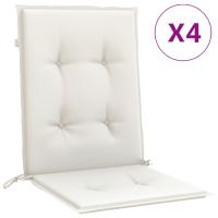 vidaXL Cojines silla respaldo bajo 4 ud tela 100x50x4 cm Color Antracita melange,  Gris claro melange,  Gris oscuro melange y mas Cojín Decorativo de Asiento Cojines de muebles de salon - details 9