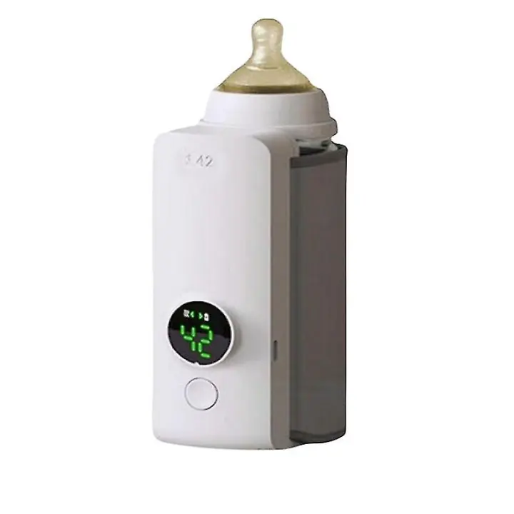 Rechargeable Portable Bottle Warmer with Fast Charging Cordless Milk Warmer with Temperature Control - 1