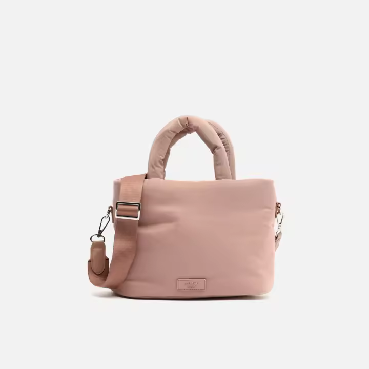 Acolfy bolso tote mediano en nylon acolchado con asa bandolera extraíble - 1