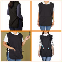 Delantal De Cabelletero Para Mujer Con Bolsillo Decorativo Ropa De Trabajo Para Peluquero Material De Algodón Accesorios De Salon - details 5