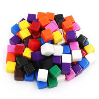 6/10pcs Dados Llenos De Acrílico De 16mm Superficies Llanas Escribibles Para Juegos De Mesa Interiores Propiedades De Juego Redondos Y Cuadrados Con Esquinas Redondeadas TMZ - details 3