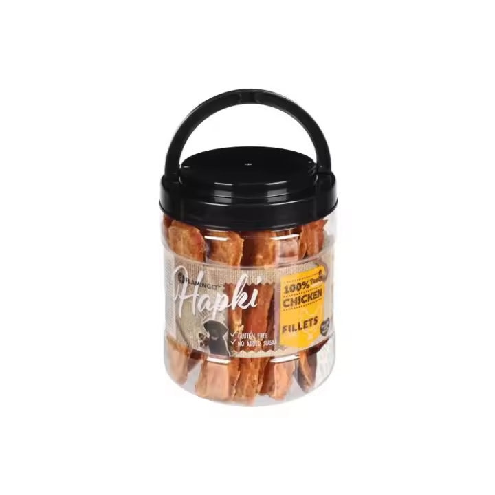 Flamingo Snacks Golosinas Hapki Rodajas con pollo 2 x 500 Gr - 1
