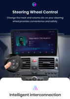 Junsun Radio Coche para Mercedes Benz Clase C 3 W204 S204 2006 2007 2008 2009 2010 2011 Inalámbrico CarPlay Android Auto AI Voice 2 din Pantalla Coche Android Auto Multimedia Navegación GPS Auto radio - details 10