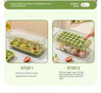 Molde Para Hielo Con 32 Slots Tapa Cuchara Y Caja De Almacenamiento Incluidos Herramientas Para Cocina DIY Para Whiskey Cócteles Y Jugos - details 6