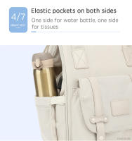 Bolsa De Pañales PANGDUBE Para Bebé Con 2 Soportes Para Carrito Impermeable Bolsa De Viaje Al Aire Libre Estilo Mochila Para Mamá Durante La Maternidad - details 12