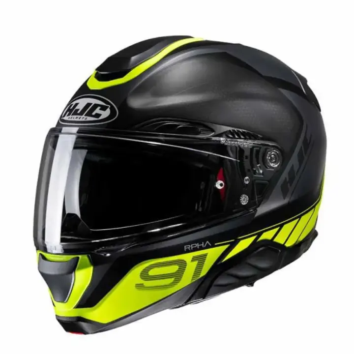Hjc Casco Modular Rpha 91 Rafino Negro Adulto - 1