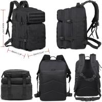 45L Mochara táctica Militar Paquete de Asalto Gran Bolsa Ordenador Portátil para Viajes Senderismo Camping Trekking Cam - details 7