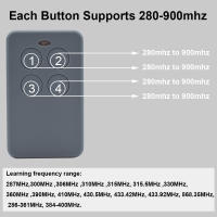 Control Remoto Universal Para Puerta De Garage Multifrecuencia 280-868 Mhz 433Mhz 433.92MHz Clon De Llave Portátil Código Fijo/Variable - details 0