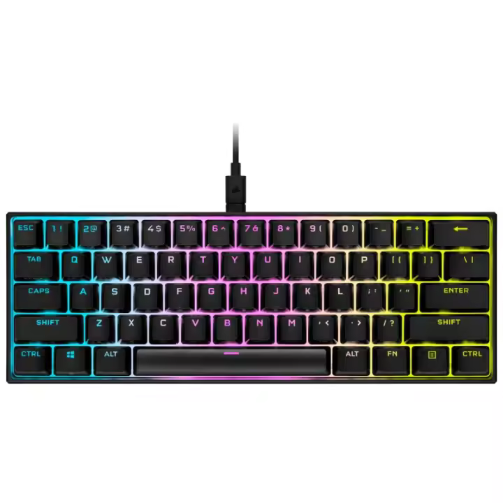 Corsair - K65 RGB MINI 60% Mechanical Gaming teclado Juego USB QWERTY Inglés, Español Negro CH-9194010-ES - 1