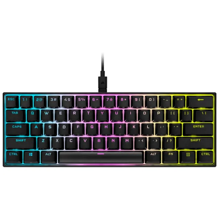 Corsair - K65 RGB MINI 60% Mechanical Gaming teclado Juego USB QWERTY Inglés, Español Negro CH-9194010-ES - 1