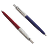 Set De 5 Bolígrafos De Punta Sferica Metálicos G2 Recargables Tinta Azul Para Escuela Y Oficina Herramientas De Papelería - details 1