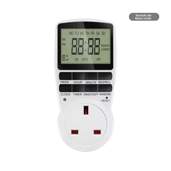 Interruptor De Tiempo Digital Programable 12/24 Horas Enchufe De Control De Tiempo Para Cocina Adaptador Universal EU UK US AU FR 220V - 1
