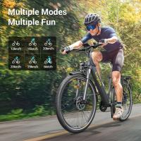 Ebike Bicicleta Carretera Bici 27.5 Pulgadas Bicicleta Electrica trekking Eleglide T1 Step-Thru Neumáticos CST Batería de 36V 13Ah Motor sin escobillas 250W 25Km/h 7 velocidades Shimano 100km de alcance máximo Impermeable IPX4 Carga máxima de 120kg - details 9