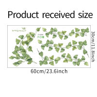 Pegatina De Pared Decorativa Verde Fresco Pequeña Hojas Para Dormitorio Sala De Estar Porche Hogar Autoadhesiva Estilo Pastoral - details 1