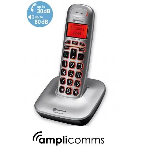 Teléfono inalámbrico Amplicomms BigTel 1200, para mayores - 1