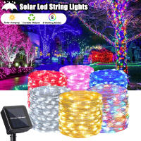Cadena De Luces Solares Impermeable Para Exterior Con Hilo De Cobre 8 Modos Luz De Cuento Ideal Para Jardín Navidad - details 1