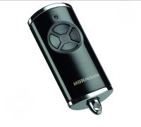 Mando a distancia HSE 4 BS (frecuencia 868 MHz, lacado en negro, para mando de garaje con tapas cromadas, pilas, dimensiones 28x70x14 mm - details 0