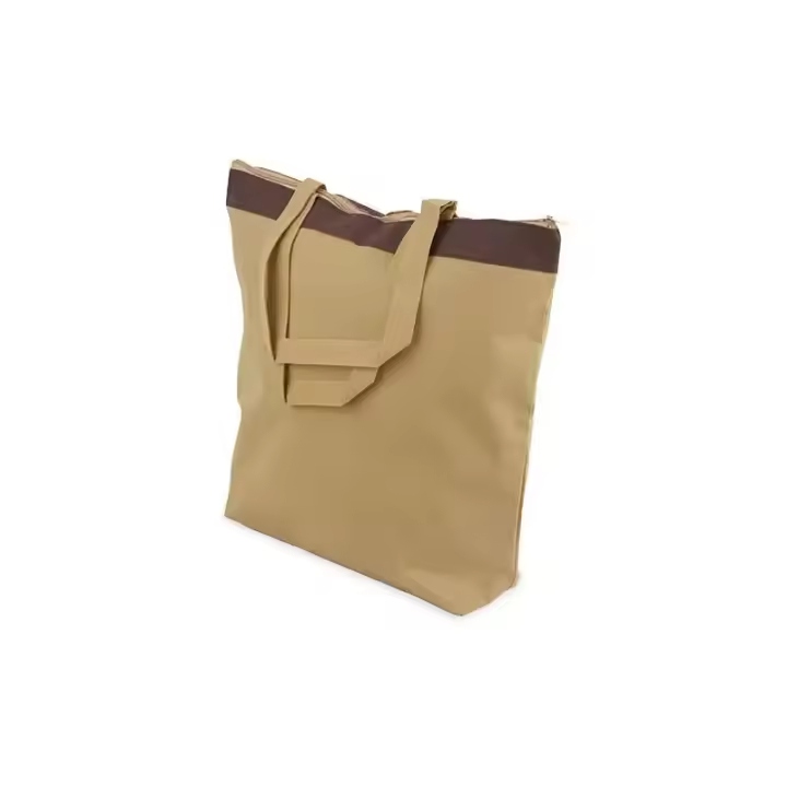 Bolsa Combinada NON WOVEN con cremallera camel: Espaciosa y Versátil Bolsa de Almacenamiento con Cierre - ¡Organización y Estilo en uno! - 1
