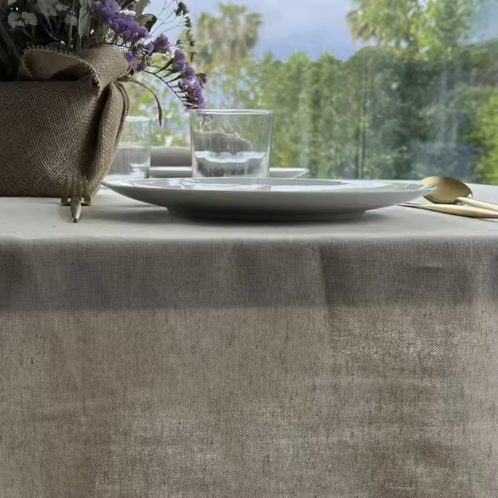 10XDIEZ Mantel  beig 100 - Manteles para mesa, fáciles de limpiar y decorativos - 1