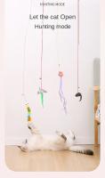 Juguete Para Gatos 7pcs Aleatorio Con Disco Colgante Adhesivo Y Cordón Elástico Telescopio Para Divertir a Los Gatos Accesorios Para Gatos - details 2