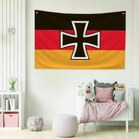 Bandera Divertida Para Jardín Decoración De Habitaciones Dormitorios Garaje Tapiz Cruz Alemana Exterior Estilo Colgante Impresión Unisex - details 6