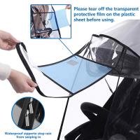 Cubierta transparente para la lluvia del cochecito, protector Universal impermeable para cochecito de bebé, cubierta para la lluvia - details 1