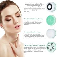 Cepillo de limpieza Facial eléctrico 4 en 1, herramienta de limpieza Facial recargable, impermeable, giratorio, limpiador de poros, máquina de piel Facial - details 14