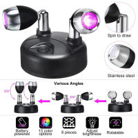 2Pack Spotlights LED Inalámbricos Rotativos Luz De Acento Piloto Potenciado Lámpara De Pared Para Armario Interior Y Pared - details 13