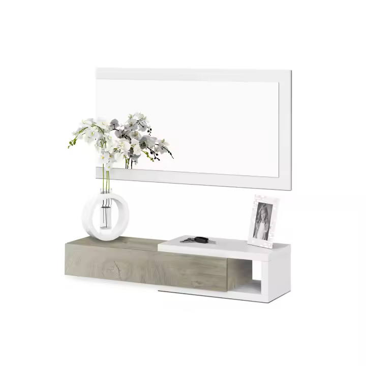 Duehome -Mueble de recibidor con espejo Noon - 1