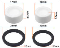 Pistón De Cerámica Para Freno De Disco De Bicicleta HEPPE Compatible Con SHIMANO M640 M810 M6120 M7120 M8020 M8120 M9120 Saint M820 4 Piezas Con Sellador Color Blanco - details 0
