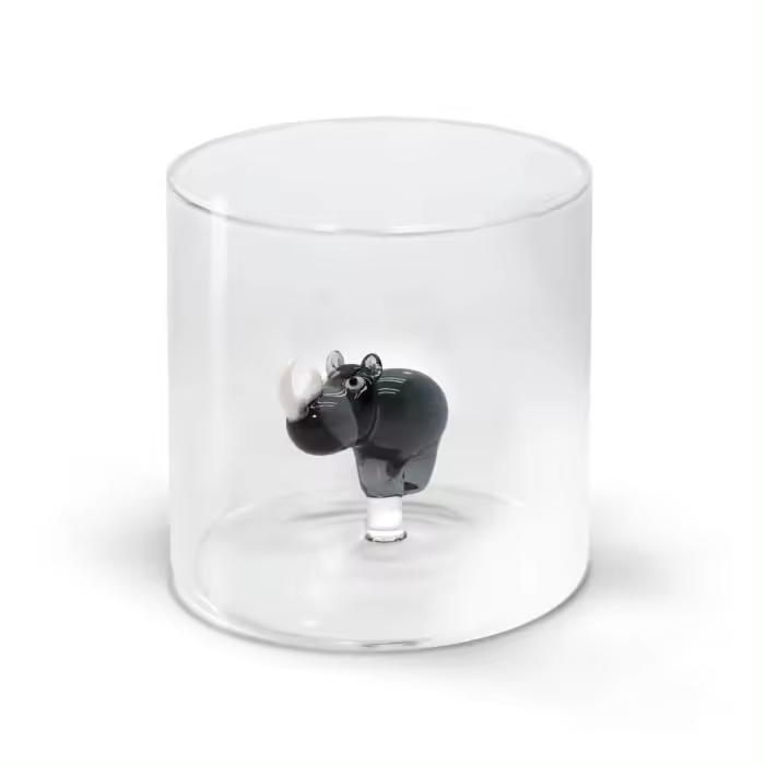 WD Estilo de vida vidrio borosilicato CC 250 ml rinoceronte Decoración - 1