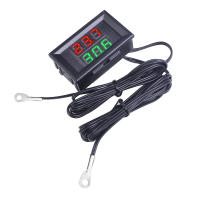 Termómetro Digital Doble Pantalla NTC Protección Metálica Impermeable Precisión Alta Para Tablero DC 4-28V Medidor De Temperatura - details 0