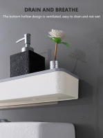 Gabinete De Almacenamiento Para Baño Colgante En La Pared Organizador De Estante Multifuncional Sin Necesidad De Perforación Artesano Por Encima Del Inodoro - details 7