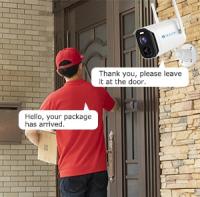 Unilook Camara de Vigilancia 2K con Bateria para Exteriores o Interiores, Camara IP WiFi 100% Inalambrica de 4MP, Vision Nocturna en Color con Foco, Memoria SD/Nube, Sensor de Movimiento PIR, Audio de 2 Vias, WiFi de 2,4 GHz, Push. Color Blanco - details 2