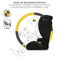 Kinderkraft I-SPARK Silla de coche, i-Size, para bebé, Grupo 2/3 100-150 cm, de 3,5 a 12 años, de 15 a 36 kg, ligera (4,5 kg), cinturón de seguridad de 3 puntos, Protección lateral - details 1