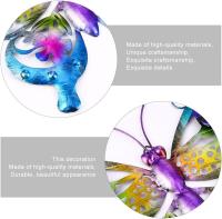 2 piezas de metal mariposa pared decoración gran mariposa pared arte inspirada N hueco mariposa pared esculturas para interior exterior dormitorio Oficina jardín decoración - details 7