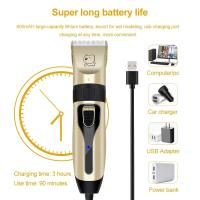 Afeitadora Eléctrica Profesional Para Perros Y Gatos Recargable Por USB Máquina De Corte De Pelo Para Animales - details 3