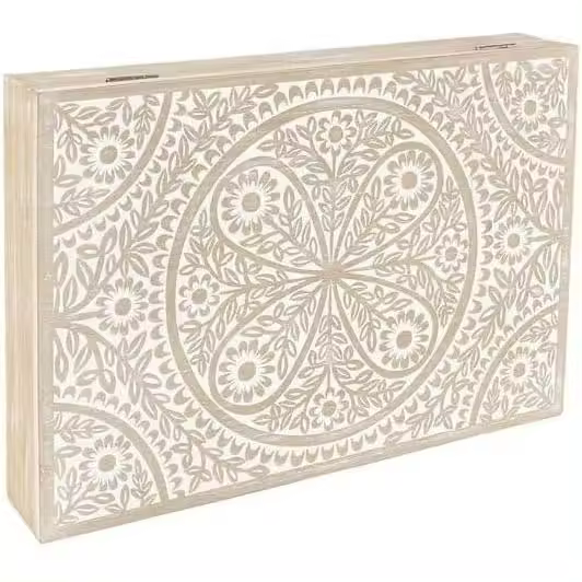 DAMDAM GO Tapa Contador de luz Cubre Cuadros electricos Nórdico de Madera Mandala - 1