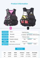 Chaleco Salvavida de neopreno para adultos y jóvenes, flotabilidad, Nación, flotación, Kayak, - details 3