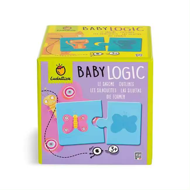 Ludattica Baby Logic - Siluetas de Francesca Assirelli - 10 Puzzles - Medidas: 12.3cm X 11.8cm X 12.3cm - 1