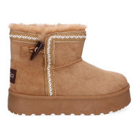 Davinia Shoes Botin Australiano para Mujer, Comodo y Calido, Forrado el Interior con Pelo, Sin Cierre, Adorno en la Caña. Shoes&Blues.es HZ2000-103-Camel - details 1