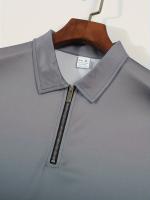 Camisa Polo Hombre Estampado Rayado Casual Verano Cierre De Cremallera Independent Station Moda Rápida Venta Amazon Talla Grande - details 24